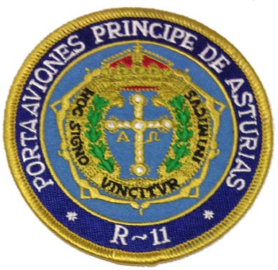 Escudo bordado Portaviones Principe de Asturias  Armada Española